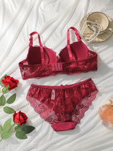 Underwire Lace Bra & Panty Set | Full Support & Elegant Design - Viomisha